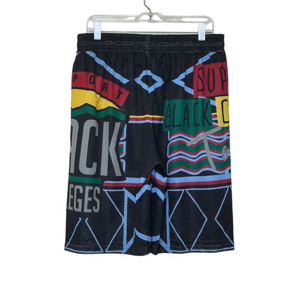 Support Black Colleges Multicolor men mesh athletic shorts size Medium - Picture 6 of 6